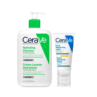CeraVe Facial Lotion SPF30 + Hydrating Cleanser 473ml