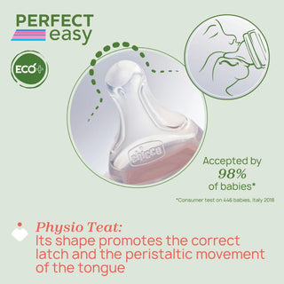 Chicco Perfect Easy Eco Bottle Fast Flow +4M 330ml