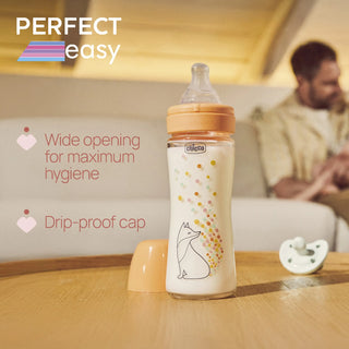Chicco Perfect Easy Glass Baby Bottle Neutral 0M+ 240ml