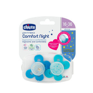 Chicco Physio Comfort Silicone Pacifier Boys Lumi 16-36M 2Pcs