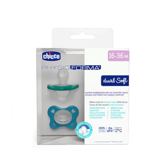 Chicco Physio Dual Soft Blue Pacifier 16-36M 2pcs