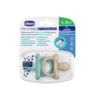 Chicco PhysioForma Luxe Blue-Grey Pacifier 6-16M 2Pcs