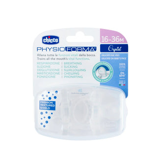 Chicco PhysioForma Soft Crystal Silicone Pacifier 16-36M 2Pcs