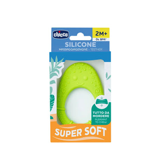 Chicco Soft Avocado Teething Ring 2M+ 1PC