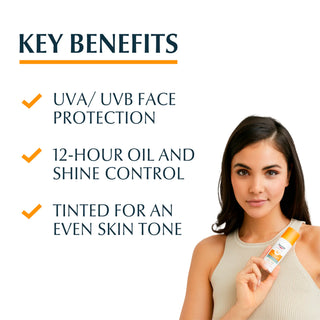 Eucerin Sun Oil Control Tinted Gel-Cream Dry Touch Medium SPF50+ 50ml