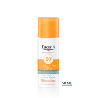 Eucerin Sun Oil Control Tinted Gel-Cream Dry Touch Medium SPF50+ 50ml
