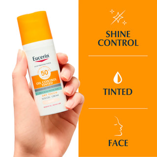 Eucerin Sun Oil Control Tinted Gel-Cream Light Dry Touch SPF50+ 50ml