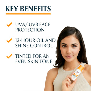 Eucerin Sun Oil Control Tinted Gel-Cream Light Dry Touch SPF50+ 50ml