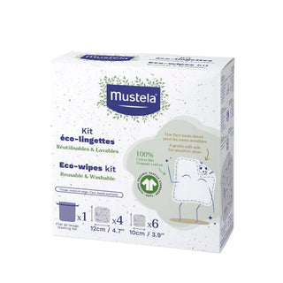 Mustela Reusable Eco Wipes Kit 10 Units