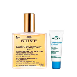 Nuxe Huile Prodigieuse Riche 100ml + Crème Fraîche 15ml