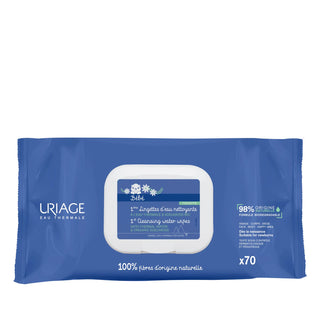 Uriage Bébé 1st Cleansing Water Wipes 70un