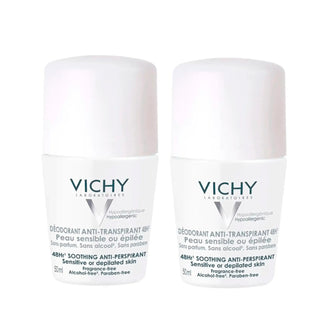 Vichy Deodorant Anti-Perspirant 48h Sensitive Skin Roll-on 2 x 50ml