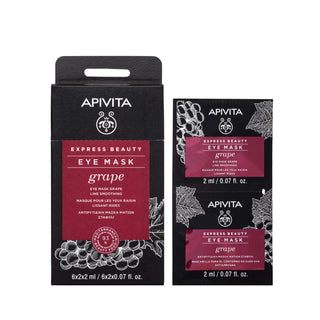Apivita Express Beauty Eye Mask Grape Line Smoothing 2x2ml