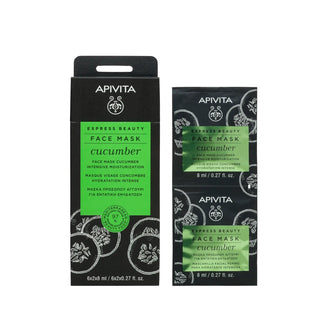 Apivita Express Beauty Face Mask Cucumber Intensive Moisturizing 2x8ml