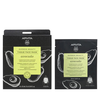 Apivita Express Beauty Face Mask Avocado Hydrating & Soothing Sheet 10ml