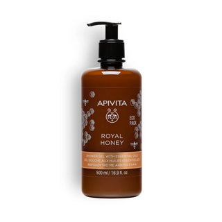 Apivita Royal Honey Shower Gel Essential Oils Ecopack 500ml