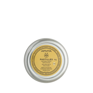 Apivita Pastilles Sore Throat Thyme & Honey 45g