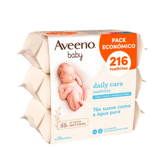 Aveeno Baby Daily Care Wipes Pack 3x72 Units