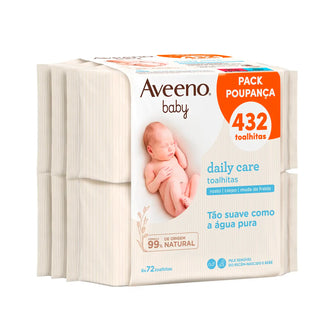 Aveeno Baby Daily Care Wipes Pack 6x72 Units