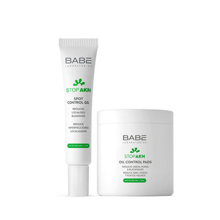 Babé Stop AKN PACK Pads Oil Control + Spot Control Gel