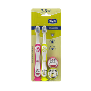 Chicco Toothbrush Hipo-Panda Set 3-6 Years