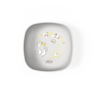Chicco Bowl With Lid Grey 6M+ 1Pc