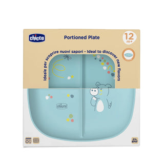 Chicco Divided Plate Blue 18M+ 1Pc