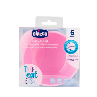 Chicco Easy Bowl Pink +6M 1Pc