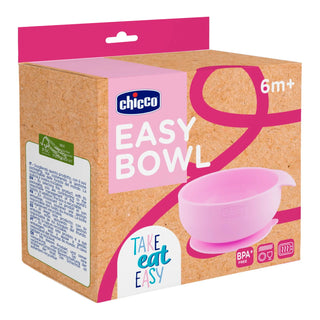 Chicco Easy Bowl Pink +6M 1Pc