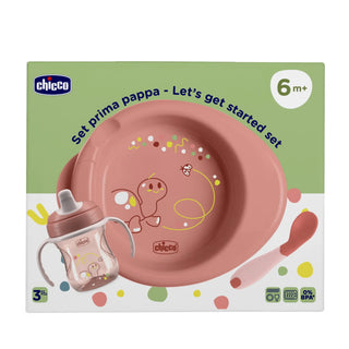 Chicco Feeding 6M+ Pink Set