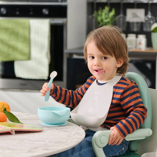 chicco-silicone-bib-grey-6m...
