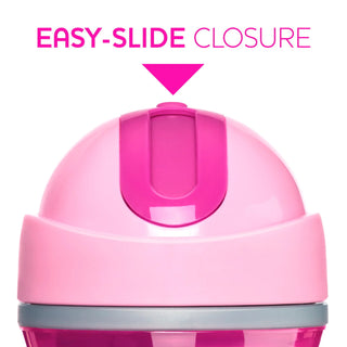 Chicco Thermal Cup With Straw 14m+ Pink 266ml 1Pc