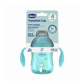 Chicco Transition Cup 4M+ Blue 200ml
