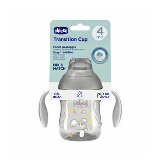 Chicco Transition Cup 4M+ Grey 200ml