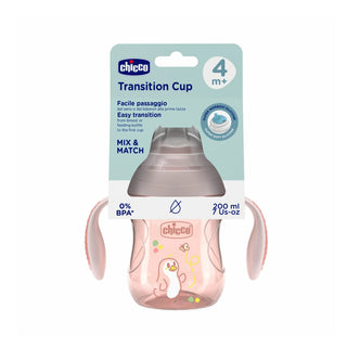Chicco Transition Cup 4M+ Pink 200ml