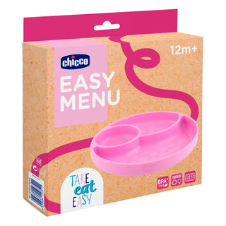 Chicco Easy Plate Menu Pink +12M 1Pc