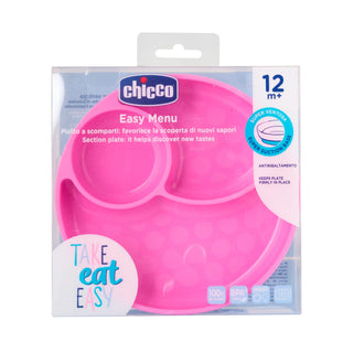 Chicco Easy Plate Menu Pink +12M 1Pc
