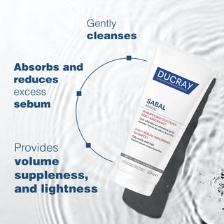 Ducray Sabal Argeal Sebum-Absorbing Shampoo 200ml