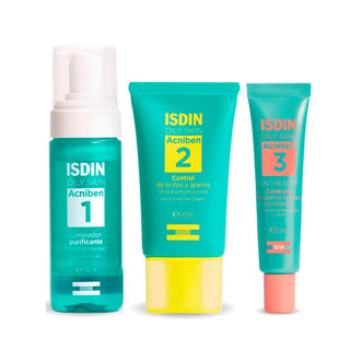 ISDIN PACK Acniben Routine Cleanser + Control Gel-Cream + Spot Corrector