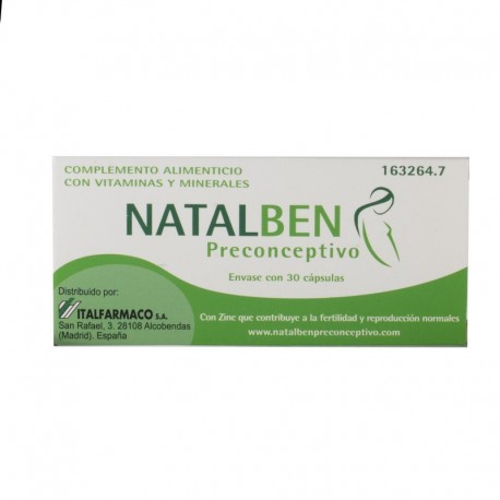 Natalben Preconceptive 30 capsules