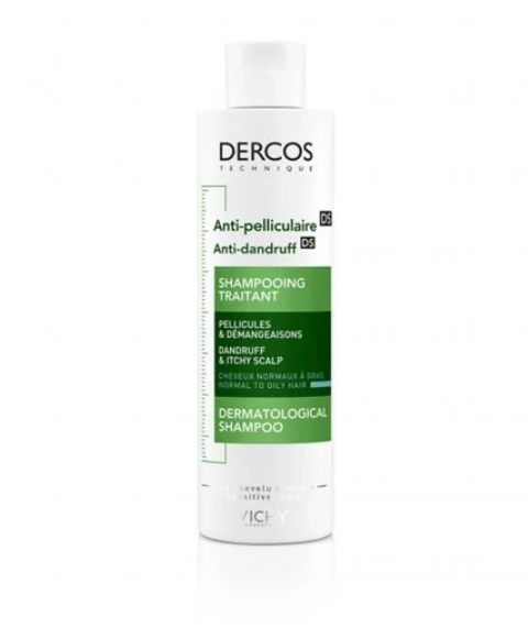 Vichy Dercos Anti-Dandruff Shampoo - For Normal to Oily Hair 200ml