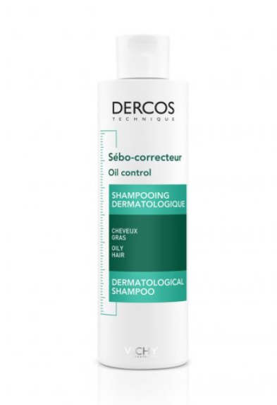 Vichy Dercos Sebocorrector - Oil Control Treatment Shampoo 200ml