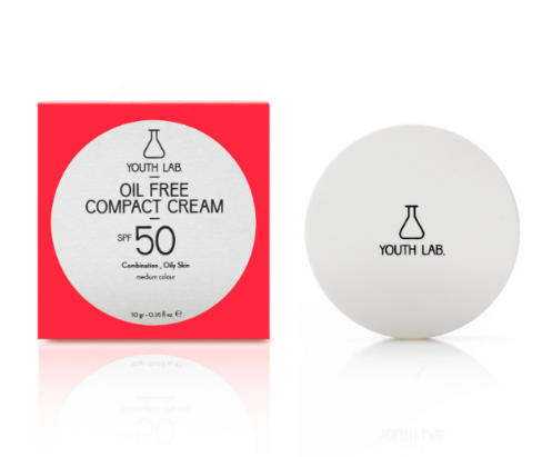 Youth Lab Oil Free Compact Cream SPF50 Combination Oily Skin Medium Color 10g