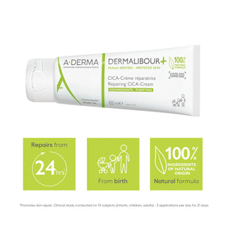 A-Derma Dermalibour+ CICA Repair Cream for Irritated Skin 100ml