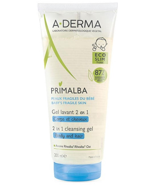 A-Derma Primalba Gentle Cleansing Gel Body and Hair 200ml