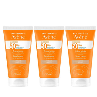 Avène Pack Sun Care Unifying Tinted Cream SPF50+ 3x50ml