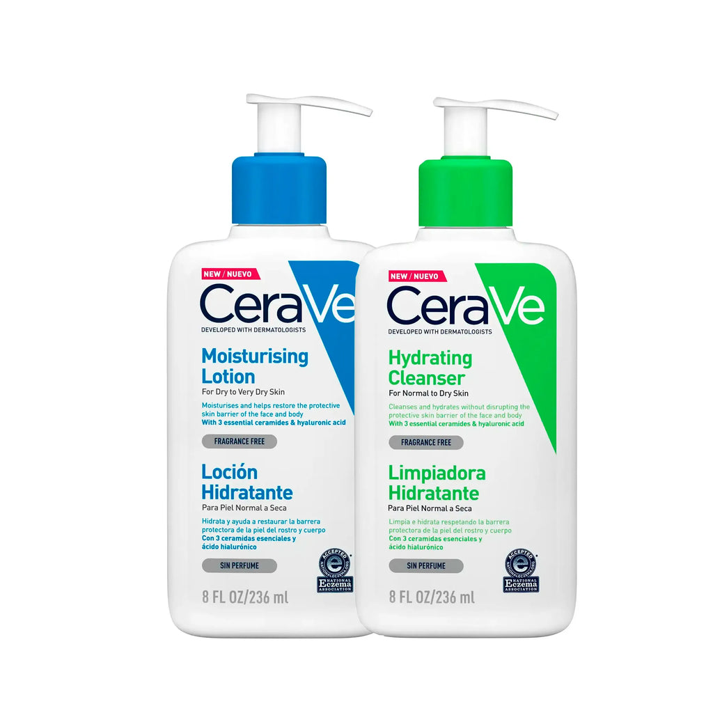 CeraVe Moisturizing Lotion + Cleansing Cream | Be & Care
