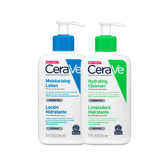 CeraVe Face and Body Moisturizing Lotion + Cleansing Cream 236ml