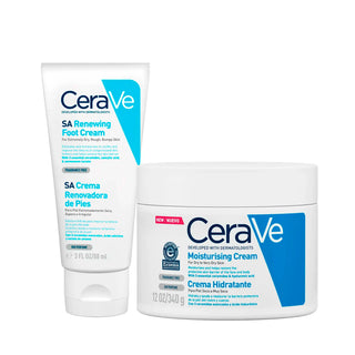 CeraVe Pack SA Renewing Foot Cream 88ml + Moisturising Cream 340g