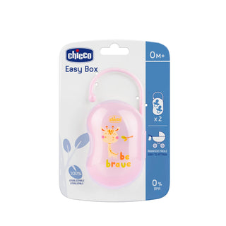 Chicco Double Pacifier Holder Pink 1Pc